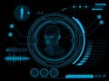 Futuristic user interface HUD Royalty Free Stock Photo