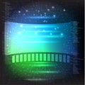 Futuristic user menu interface HUD. Abstract background. Stock