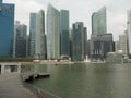 Scyscrapers of Singapore, view from Marina Bay.
