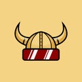 Futuristic vikings helmet, very suitable for gaming logos, logos for android game developers