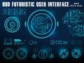 Futuristic virtual graphic touch user interface, target