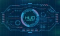 Futuristic Virtual Graphic User Interface, HUD Elements