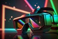 futuristic virtual reality vr glasses illustration Generative AI Royalty Free Stock Photo