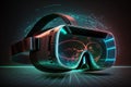 futuristic virtual reality vr glasses illustration Generative AI Royalty Free Stock Photo