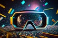 futuristic virtual reality vr glasses illustration Generative AI Royalty Free Stock Photo