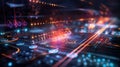 Futuristic Visualization of Quantum Computing in Action