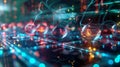 Futuristic Visualization of Quantum Computing in Action