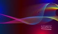 Futuristic waves background design. Cyberspace style banner template Royalty Free Stock Photo