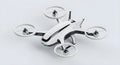 Futuristic White Drone with Advanced Design Royalty Free Stock Photo