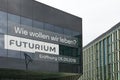 The Futurium is a glass jewel set in the heart of Berlin, between the historic docks of the River Spree and the bustling streets o