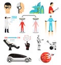 Futurology Icons Set Royalty Free Stock Photo