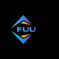 FUU abstract technology logo design on Black background. FUU creative initials letter logo concept Royalty Free Stock Photo