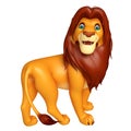 Fuuny Lion cartoon character