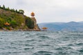 Fuxian Lake Gushan Island Pavilion Royalty Free Stock Photo