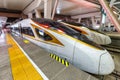 Fuxing type high speed train high-speed at Beijing South railway Station in China