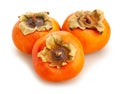 fuyu persimmon path isolated Royalty Free Stock Photo