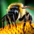 Fuzzy Bumblebee on Black-Eyed Susan