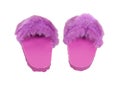 Fuzzy Pink Slippers Royalty Free Stock Photo