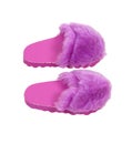 Fuzzy Pink Slippers Royalty Free Stock Photo