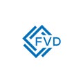 FVD letter logo design on white background. FVD creative circle letter logo . FVD letter design Royalty Free Stock Photo