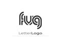 FVG Creative Unique Modern Letter Logo Design. Elegant Monogram Logo Design with Decorative Elements and Typography Royalty Free Stock Photo