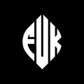 FVX circle letter logo design with circle and ellipse shape. FVX ellipse letters with typographic style. The three initials form a Royalty Free Stock Photo