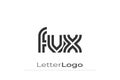 FVX Creative Unique Modern Letter Logo Design. Elegant Monogram Logo Design with Decorative Elements and Typography Royalty Free Stock Photo