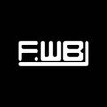 FWB letter logo creative design with vector graphic, FWB