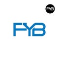 FYB Logo Letter Monogram Design Royalty Free Stock Photo