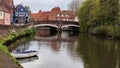 Fye Bridge, River Wensum, Norwich, Norfolk, England, UK Royalty Free Stock Photo