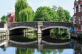 Fye Bridge, River Wensum, Norwich, England Royalty Free Stock Photo