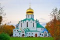 Fyodorovsky Cathedral of the Alexander Park in the fall