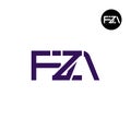 FZA Logo Letter Monogram Design Royalty Free Stock Photo