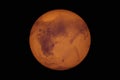 Planet Mars red planet sphere. Royalty Free Stock Photo