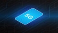 5G network technology background concept. 5G wireless Wi-fi connection internet, data, Royalty Free Stock Photo