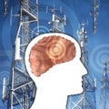 5G Antennas and Electric Waves around and inside human`s brain profile