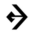 G arrow line cool vector logo