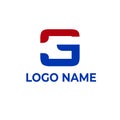 G BLUE OGO Modern logo design