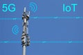 5G cellular networks - mobile network future technology concept. Internet of things, IoT. Royalty Free Stock Photo