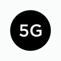 5G Connection Icon. Transmission Symbol. Technology Communication. Basic B.