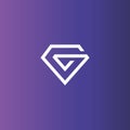 G Diamond Logo. Letter G Icon Royalty Free Stock Photo