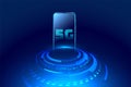 5g digital futuristic mobile technology concept design background