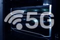 5G Fast Wireless internet connection Communication Mobile Technology concept Royalty Free Stock Photo