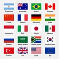 G-20 flags