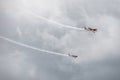 G Force Aeros little and large swooping side by side