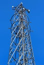 3G, 4G and 5G cellular antennas. Base Transceiver Station. Telecommunication tower. Wireless Communication Antenna Transmitters Royalty Free Stock Photo