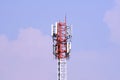 Telecommunication tower. Wireless Communication Antenna Transmitter. Royalty Free Stock Photo