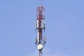 Telecommunication tower. Wireless Communication Antenna Transmitter. Royalty Free Stock Photo