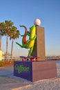 G Gordon Mcfly the skate boarding gecko of Gulfport Florida