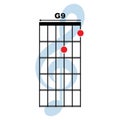 G9 guitar chord icon